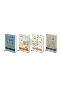 Resim Nostalji" Ciltli Çizgili Sert Kapak Defter, 120 Yaprak Çok Renkli 