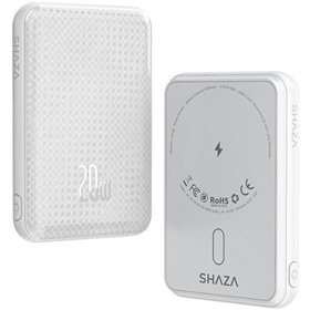 Resim Shaza 20 W 5000 mAH Megsafe Hızlı Şarj Siyah Powerbank 