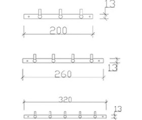 Resim Tema Prima Set Askı 3 ' Lü 74303 