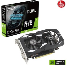 Resim Asus DUAL-RTX3050-O6G RTX3050 6gb Gddr6 96BIT Dvı-D/hdmı/dp Pcı-E 4.0 