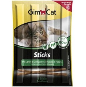 Resim Gimcat Tahılsız Kuzu Etli ve Tavuklu Sticks Kedi Ödül Çubukları 4 x 5 G 