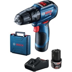 Resim Bosch GSB 12V-30 2.0Ah Çift Akülü Darbeli Vidalama - 06019G9100 