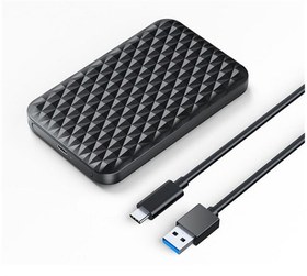 Resim Orico USB 3.0 Type-C 2.5 inch SATA SSD Hard Disk Kutusu Siyah 