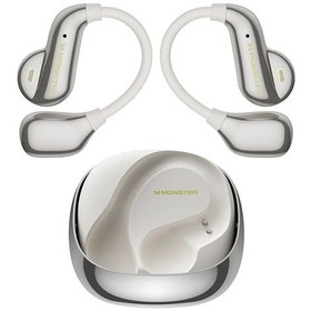 Resim Monster Açık Kulak Ac390 Spor Bluetooth Kulaklık Dns Gürültü Önleyici Bluetooth White 