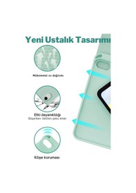 Resim Apple Uyumlu iPad 11. Nesil A16 Çipli 2024 2025 Klavyeli Tablet Kılıfı Klavye + Stand 