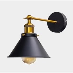 Resim Rsylight Retro Metal Dekoratif Mafsallı Rustik Duvar Aplik 
