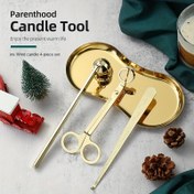 Resim 3/4 adet Küçük Aromaterapi Mum Aracı Seti, Mum Söndürücü Aracı Seti, Paslanmaz Çelik Mum Makasları, Fitil Kesici, Mum Söndürücü Kapak, Mum Fitil saç tokası, Mum Aksesuarları 