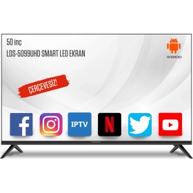 Resim Navitech LDS-5099 50" 127 Ekran 4K Ultra HD Smart LED TV 