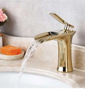 Resim Fkn Şelale Lavabo Bataryası Pvd Gold 