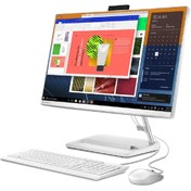 Resim Lenovo IdeaCentre AIO 3 24IAP7 F0GH01HXTR i5-12450H 16 GB 512 GB SSD 23.8" Free Dos AIO Masaüstü Bilgisayar 