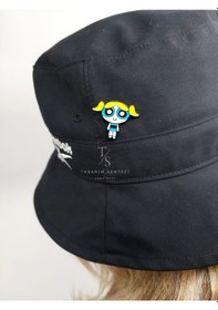 Resim Rozet Metal Yaka Çanta Şapka Takı Aksesuar Powerpuff Girls Bubble Çok Renkli 