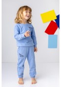 Resim Zeyland Erkek Çocuk Nakış Detaylı Eşofman Takımı - Mavi 