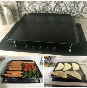 Resim Firstwork Ocak Üstü Kare Sac Bazlama Börek Katmer Sacı 