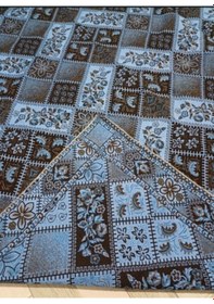 Resim Savan Dokuma Halı Örtüsü 6m² 200 300 Kale Turkuaz 