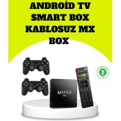 Resim M8PRO Android Tv Box ve Retro Oyun Konsolu 64GB 