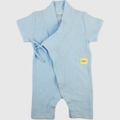 Resim Uzun Kimono Tulum Bebek Mavisi 