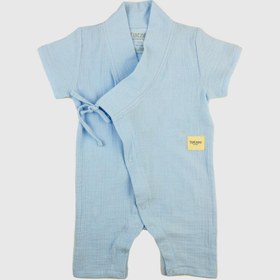 Resim Uzun Kimono Tulum Bebek Mavisi 