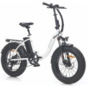 Resim Corelli VONIQ-S ECO FAT BIKE ELEKTRİKLİ KATLANIR BİSİKLET 42CM MD 20 JANT 7 VİTES BEYAZ 