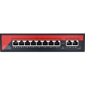 Resim Ezcool EZ-08PSE 120W 8 Port 8Fe+2Fe Megabit Poe Switch 