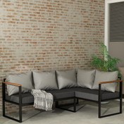 Resim Woodesk Nature Bahçe Köşe Koltuk 