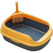 Resim Suntek Kedi Kumu Kutusu Evcil Hayvan Tepsisi Yavru Tavası 