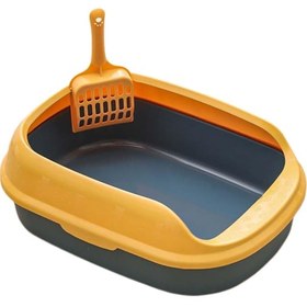 Resim Suntek Kedi Kumu Kutusu Evcil Hayvan Tepsisi Yavru Tavası 