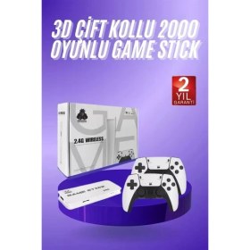 Resim Nemere İthalat 3D 4K Hd 2.4g Game Stick 4K Ultra Hd Oyun Konsolu Çift Kollu Nemere Ithalat 