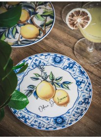 Resim Odore Di Limone Pasta Tabağı 6lı Set 19 Cm Mavi 