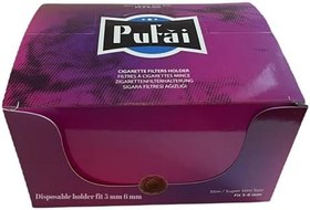 Resim Pufai Süper Slim Sigara Filtresi Tar Süzen Ağızlık 5mm 6mm Uyumlu 600 Adet 24 Kutu Mor 