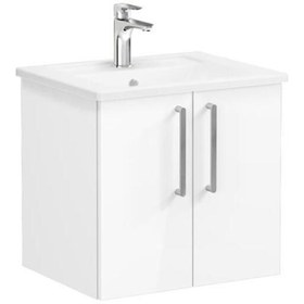 Resim VitrA Root Kapaklı Lavabo Dolabı 60 Cm Parlak Beyaz 66354 