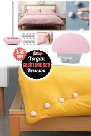 Resim Munico 12 Adet Nevresim Klipsi ve Yorgan Düğmesi Seti - Kullanımı Kolay, Mükemmel 