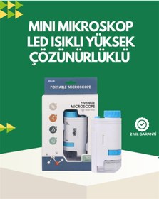 Resim Led Aydınlatmalı 80 200 Kat Büyütmeli Cep Mikroskop - Lisinya Standart 