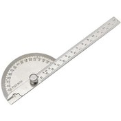 Resim Springsun Stahl Açı Ölçer 0-180 Ayarlanabilir Yarıçember Dilim Ölçüm Aleti 14cm Kompakt Profesyonel Ve Dıy Kullanıma Uygun 