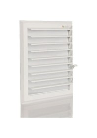 Resim Ecovent Beyaz Alüminyum Menfez, Panjur Banyo Ve Wc Havalandırma (15077442) 