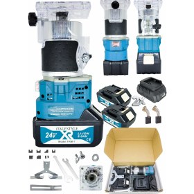 Resim Daflong Italy Şarjlı Çift Akülü Freze Makinesi Kenar Traşlama Makinası 