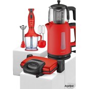 Resim Goldmaster Açelya Çeyiz Seti Gm7705 Kırmızı 