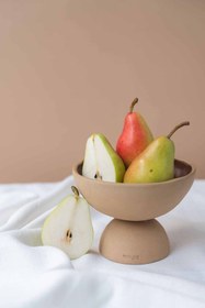 Resim MOCHA STONEWARE AYAKLI ÇUKUR SERVİS KASESİ 