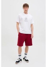 Resim Jack & Jones Erkek T Shirt 12286609 Beyaz Beyaz 