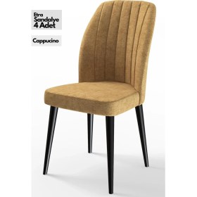 Resim Canisa Concept Canisa Etra Serisi Gürgen Ayaklı Sandalye , 4 Adet , Ayaklar Siyah 