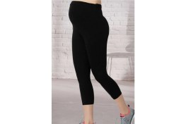 Resim Ayarlanabilir Bel Kapri Likralı Penye Hamile Taytı 