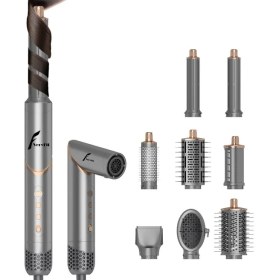 Resim Veryfit 8 In 1 Hava Üflemeli Saç Düzleştirici Şekillendirici Compact Saç Kurutma Fön Makinesi Airwrap 