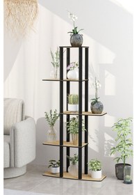 Resim Gardenya Çok Katlı Çiçeklik Saksılık Meşe Meşe 