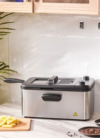 Resim Karaca Inox Yağ Filtreli Zamanlayıcılı Fritöz XL 3,2L 