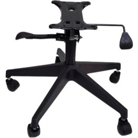 Resim Tura Ofis Çift Kollu Mekanizma Amortisör Plastik Ayak Tekerlek 