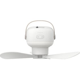 Resim KingKuee Mini USB Kamp Fanı Pil Kumandalı Uzaktan Kumanda 4 Vites Taşınabilir LED Işık Çadır Asma Tavan Vantilatörü (Yurt Dışından) 