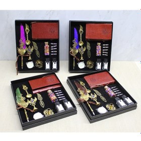 Resim Deri Defterli Divit Hokka Ve Mühür Seti Model 2 