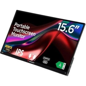 Resim Verbatım 15.6" IPS Dokunmatık Pmt-15 6ms Hdmı-Typec Taşınabilir Monitör 1920X1080 