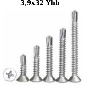 Resim Seka Hand Tools 3,9X32 Yhb Ispanyolet Vida 25 Adet 