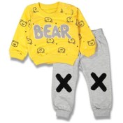 Resim Hazal Baby Erkek Bebek Bear Ayılı 2'li Takım 