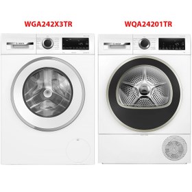 Resim WGA242X3TR - WQA24201TR 9 Kg Çamaşır Kurutma Makinesi 2'li Set 